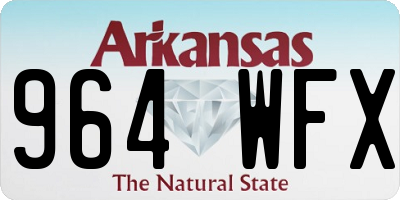 AR license plate 964WFX