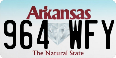 AR license plate 964WFY