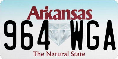 AR license plate 964WGA