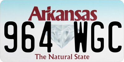 AR license plate 964WGC