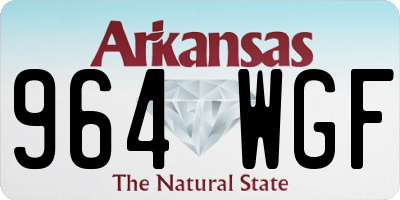 AR license plate 964WGF