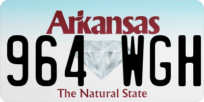 AR license plate 964WGH