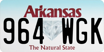 AR license plate 964WGK