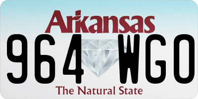 AR license plate 964WGO