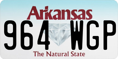 AR license plate 964WGP