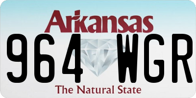 AR license plate 964WGR