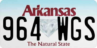 AR license plate 964WGS