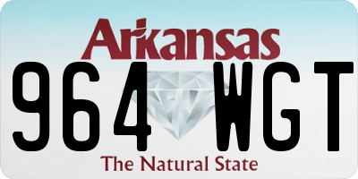 AR license plate 964WGT