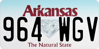 AR license plate 964WGV