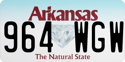 AR license plate 964WGW