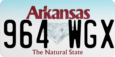 AR license plate 964WGX