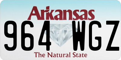 AR license plate 964WGZ