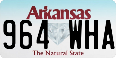 AR license plate 964WHA