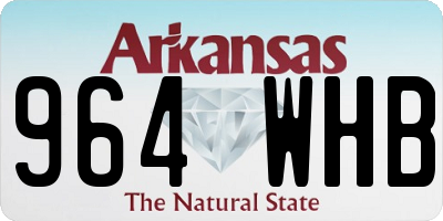 AR license plate 964WHB