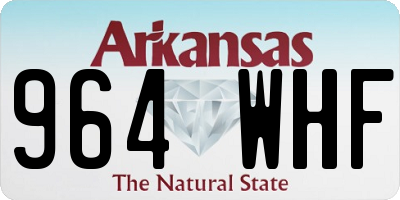 AR license plate 964WHF