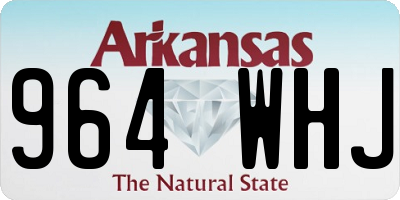 AR license plate 964WHJ