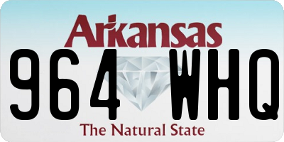 AR license plate 964WHQ