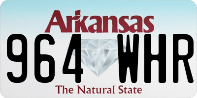 AR license plate 964WHR
