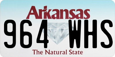 AR license plate 964WHS