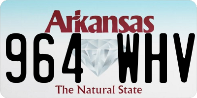AR license plate 964WHV