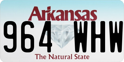 AR license plate 964WHW