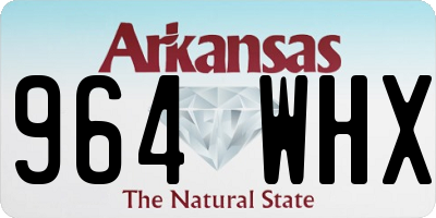 AR license plate 964WHX