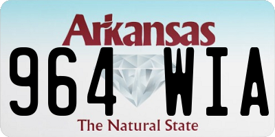 AR license plate 964WIA