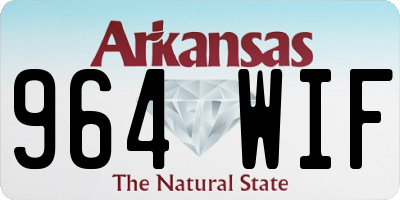 AR license plate 964WIF