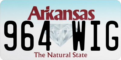 AR license plate 964WIG