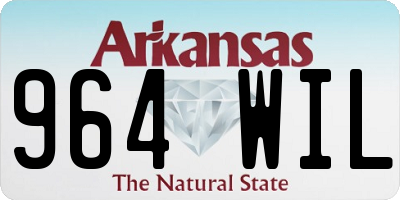 AR license plate 964WIL