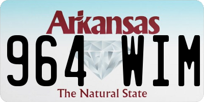 AR license plate 964WIM