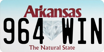 AR license plate 964WIN