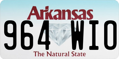 AR license plate 964WIO