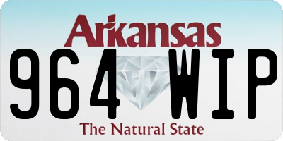 AR license plate 964WIP