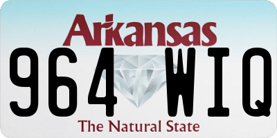 AR license plate 964WIQ