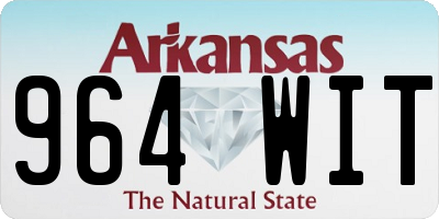 AR license plate 964WIT