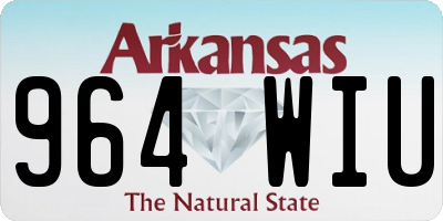 AR license plate 964WIU