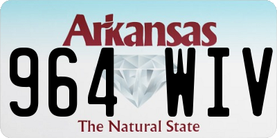 AR license plate 964WIV