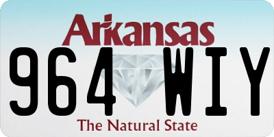 AR license plate 964WIY
