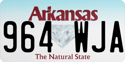 AR license plate 964WJA