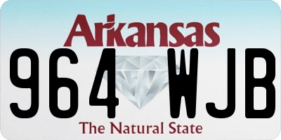 AR license plate 964WJB