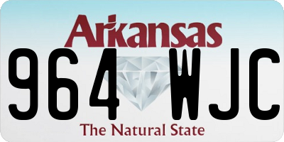 AR license plate 964WJC