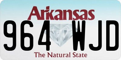 AR license plate 964WJD