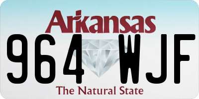 AR license plate 964WJF