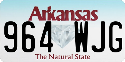 AR license plate 964WJG