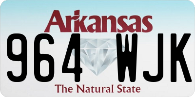 AR license plate 964WJK