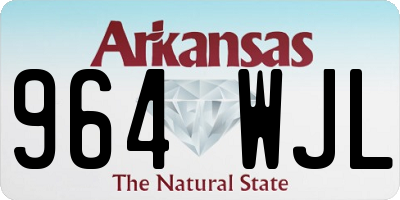 AR license plate 964WJL