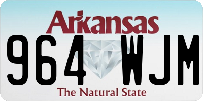 AR license plate 964WJM