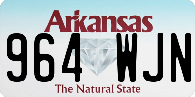 AR license plate 964WJN