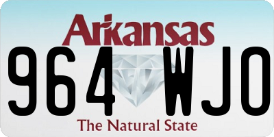AR license plate 964WJO